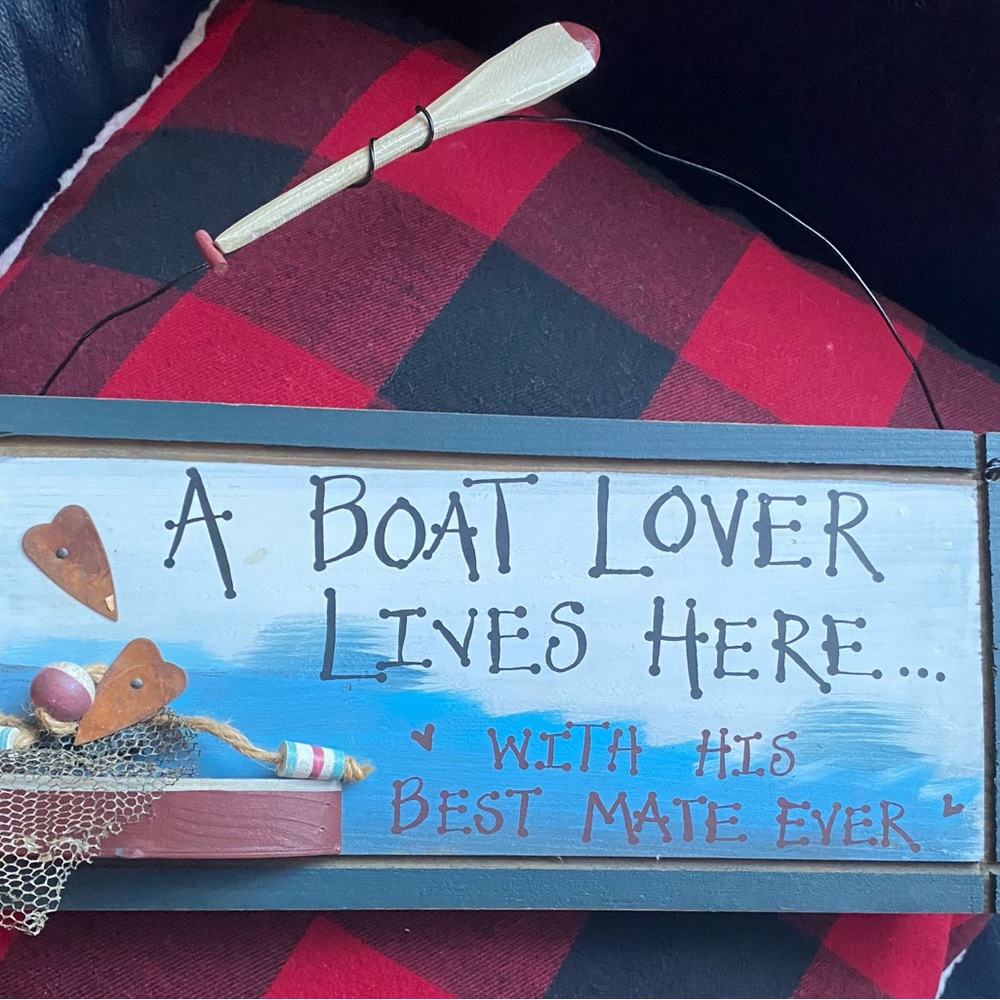 Decorative Boat Lover Sign